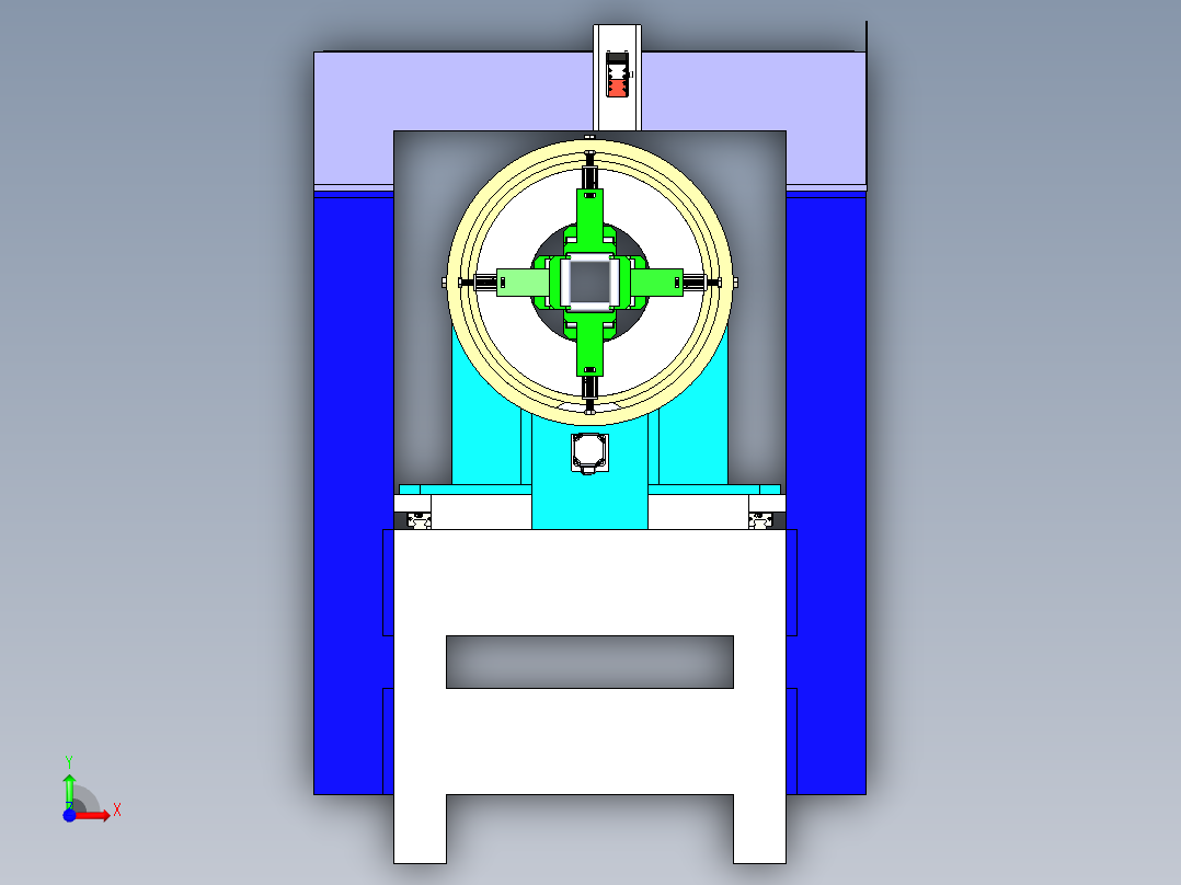 数控机床管材激光切割机前视图