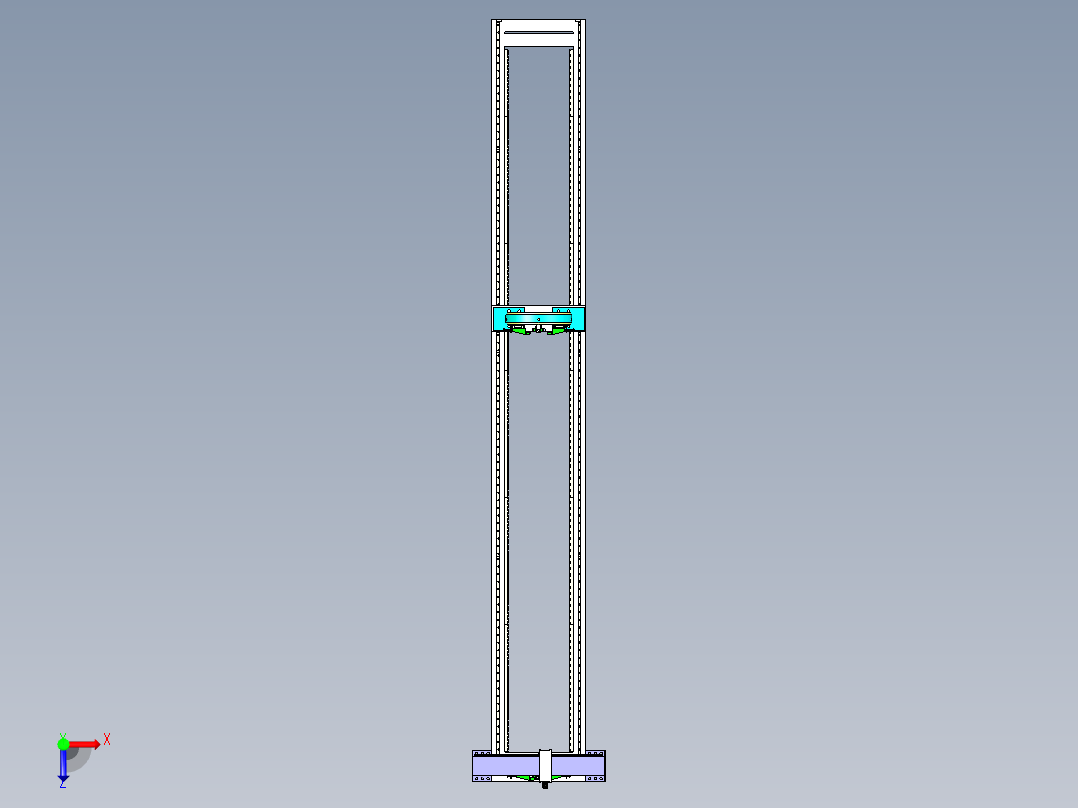 数控机床管材激光切割机俯视图