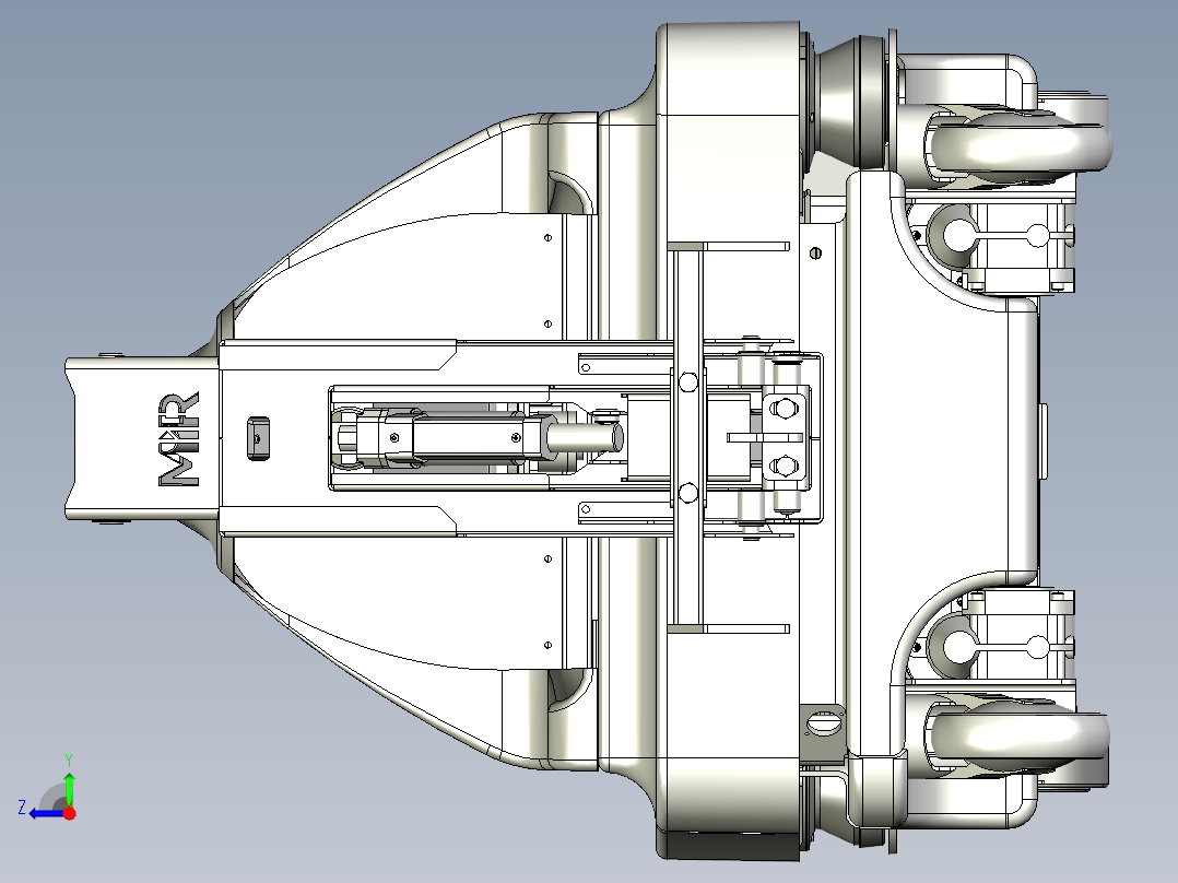 智能小车右视图
