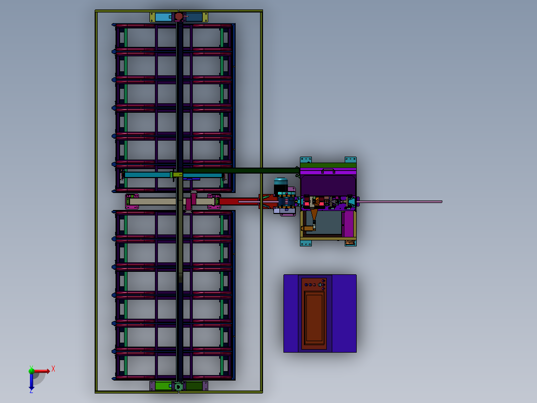 自动竹条分选机 1769471俯视图