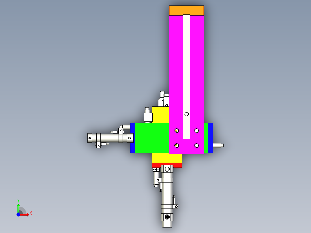 吸盘移栽模型前视图