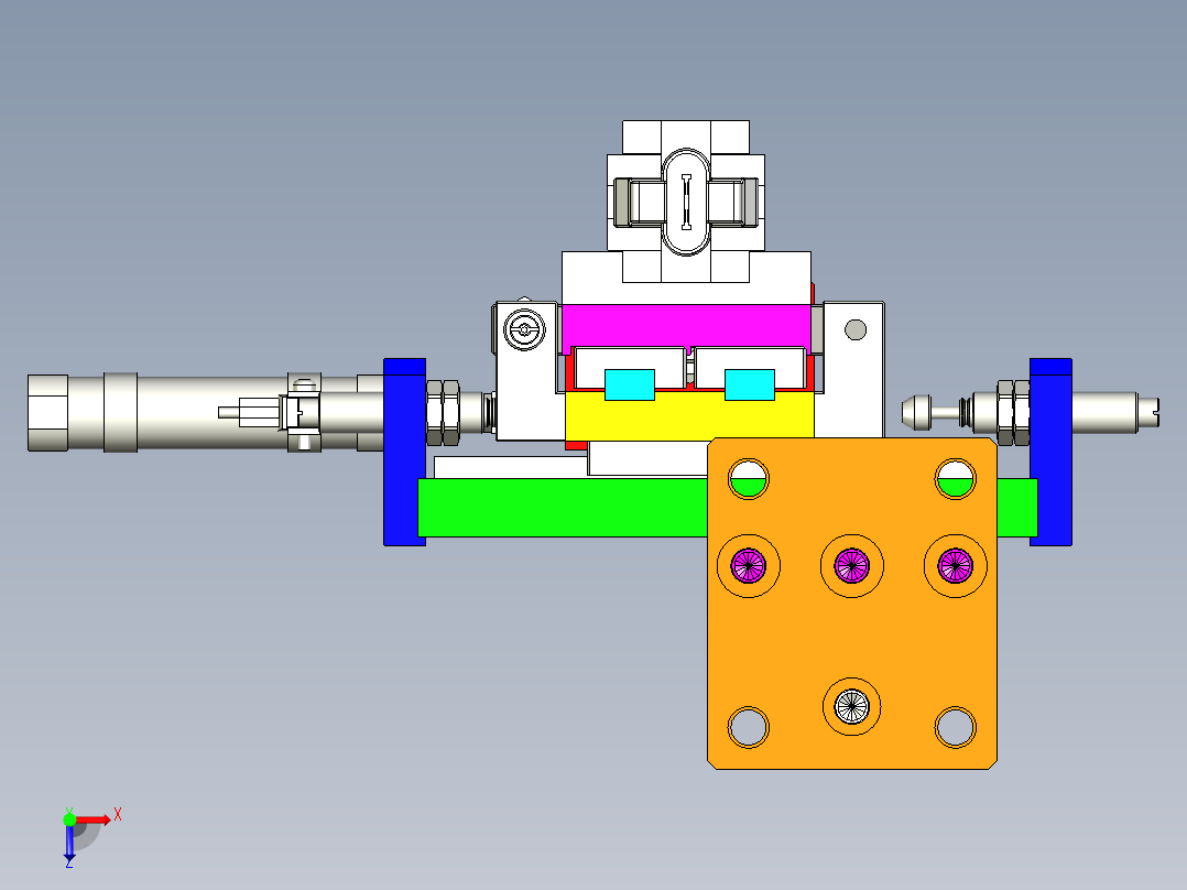 吸盘移栽模型俯视图