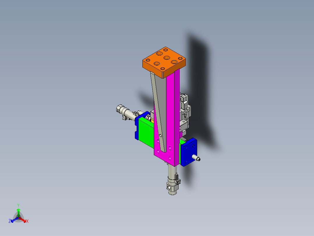 吸盘移栽模型正等轴测图