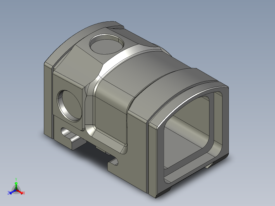 Aimpoint ACRO 支架正等轴测图