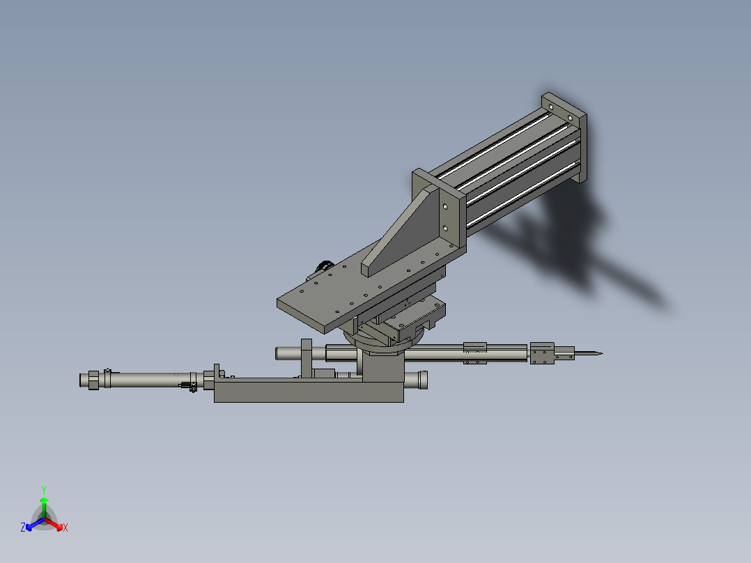 SJ2019012-ST020车边机构1正等轴测图