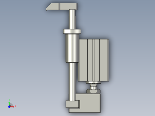 2018SOLIDWORKS1502Z夹子松开机构前视缩略图