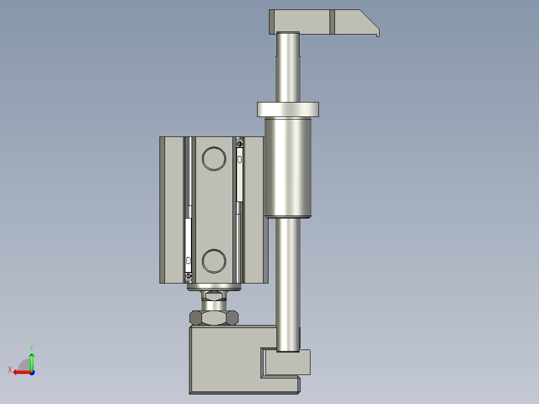 2018SOLIDWORKS1502Z夹子松开机构后视图