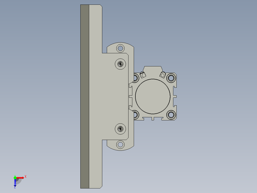 2018SOLIDWORKS1502Z夹子松开机构俯视图