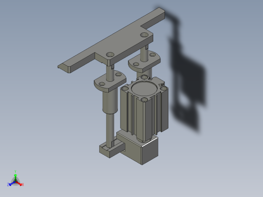 2018SOLIDWORKS1502Z夹子松开机构正等轴测缩略图