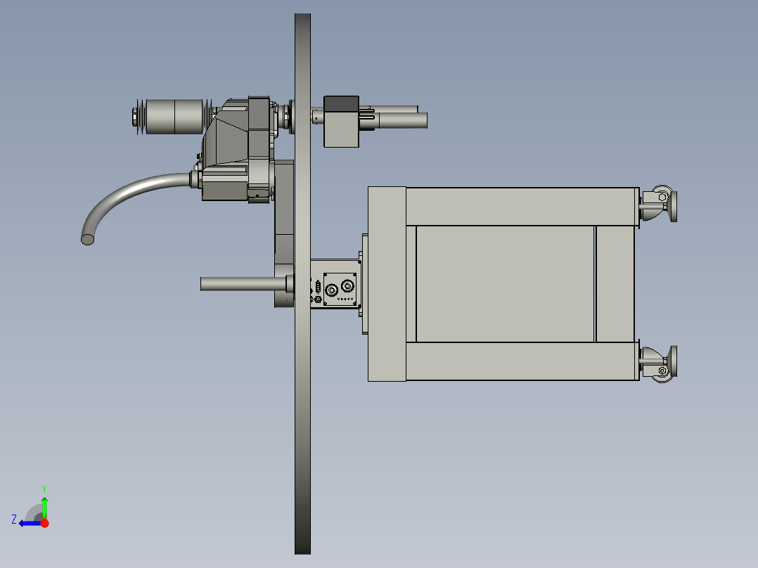 瓶装上下料机构右视图