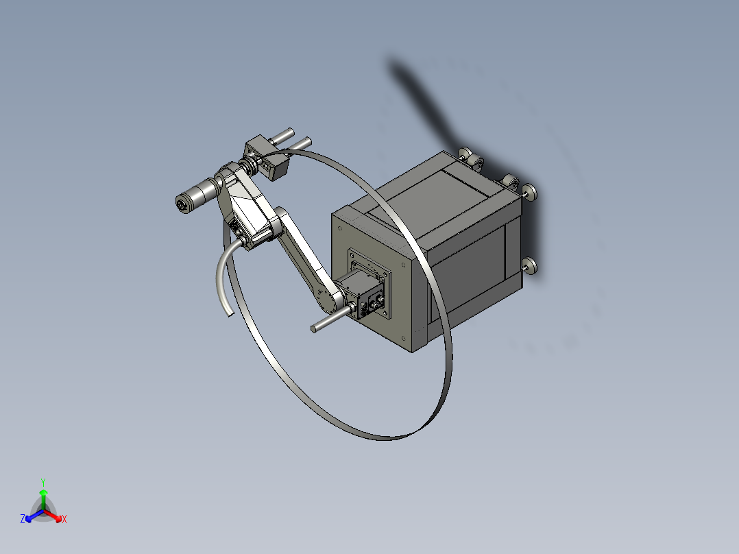 瓶装上下料机构正等轴测图