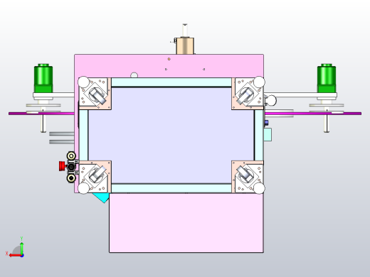 连接器连接口装配机设备3D图模型后视缩略图