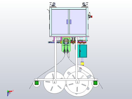 连接器连接口装配机设备3D图模型俯视缩略图
