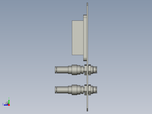 两气一电快插组合右视缩略图