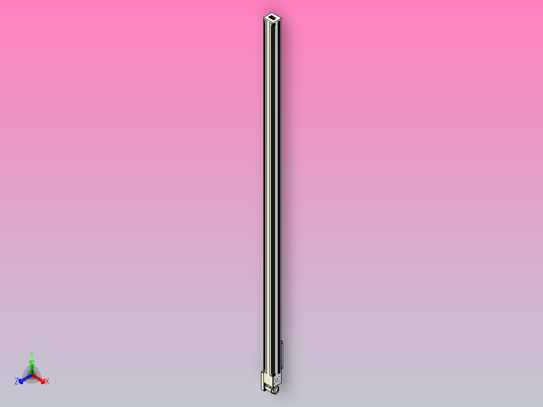 伺服电机集成皮带传动直线执行器TPA-OCB-140-256-L3950-MR-P75-N3主视图