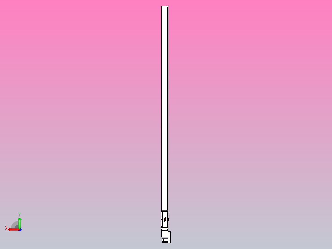 伺服电机集成皮带传动直线执行器TPA-OCB-140-256-L3950-MR-P75-N3后视图