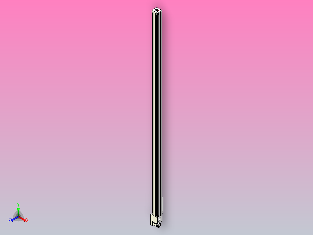 伺服电机集成皮带传动直线执行器TPA-OCB-140-256-L3950-MR-P75-N3正等轴测图