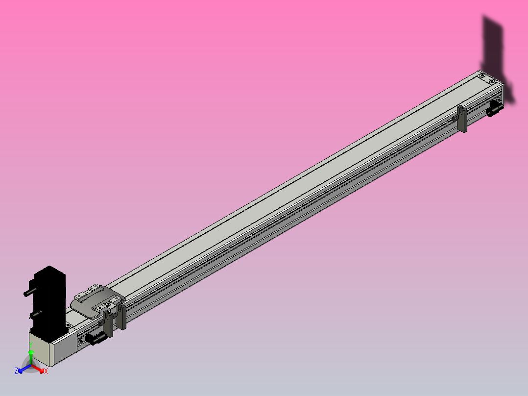 ECB5-700-BW-M10直线模组主视图