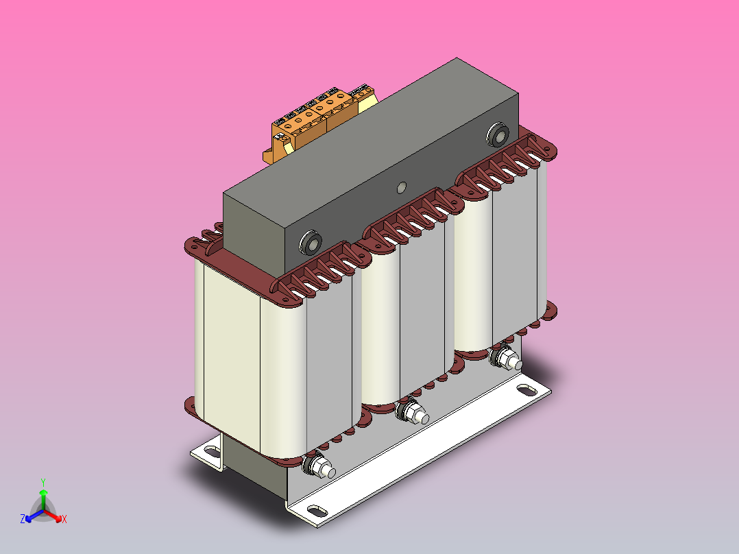 变压器8.5千伏安正等轴测图