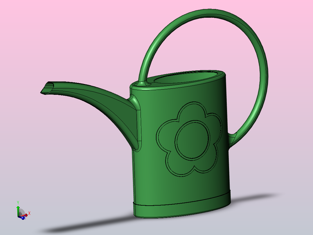 花园用喷壶主视图