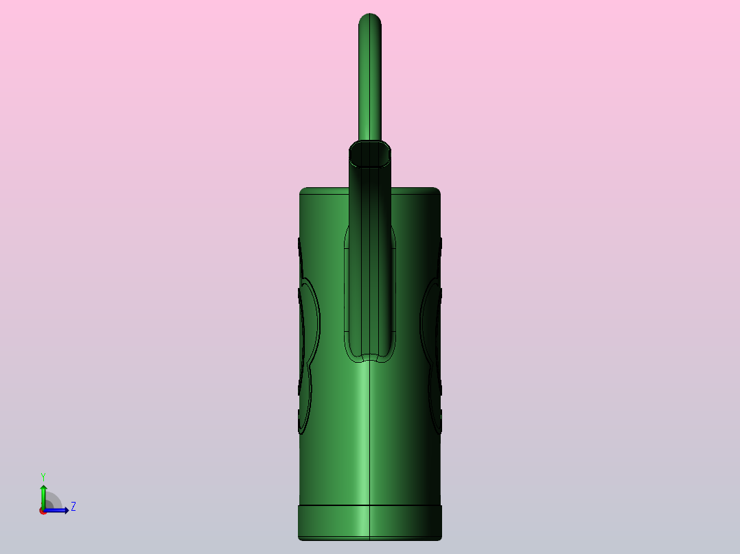 花园用喷壶左视图