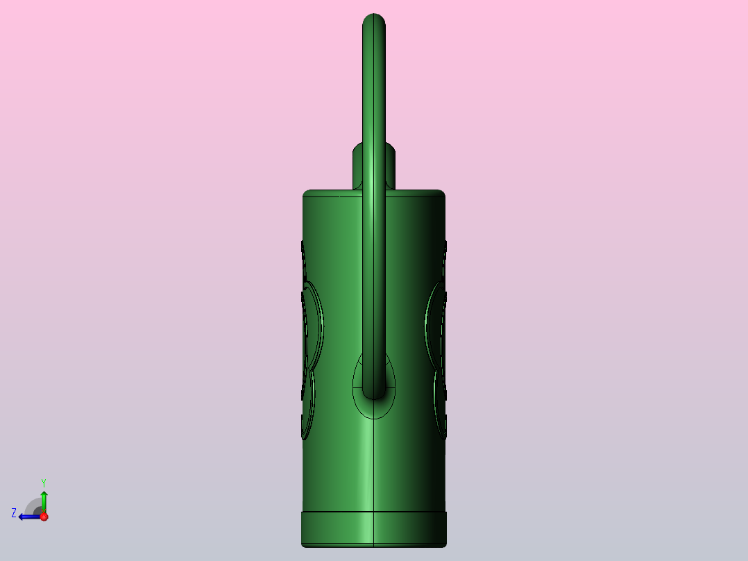 花园用喷壶右视图