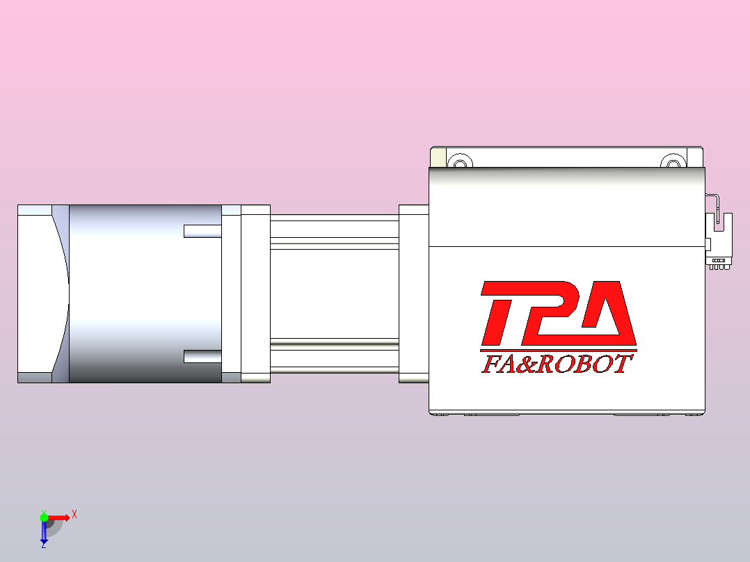 带式直线轴半闭式TPA-ONB-140-256-L2450-DL-J90-N3俯视图