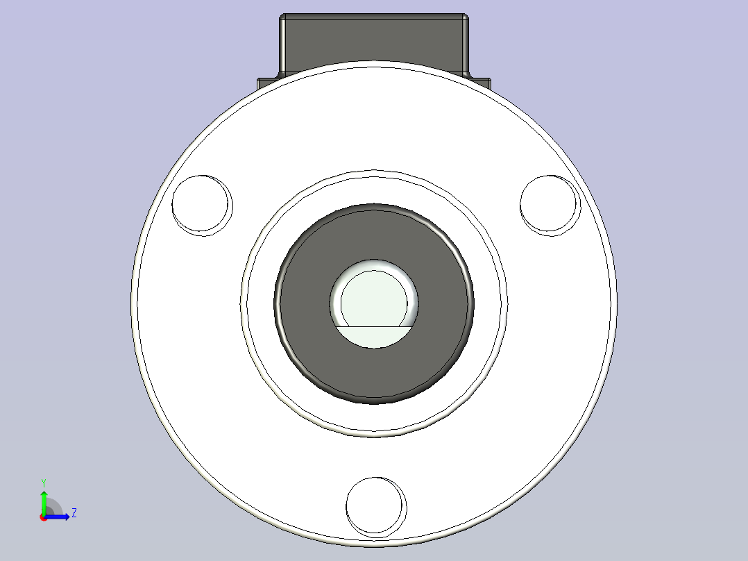 MOONS微型步进电机左视图