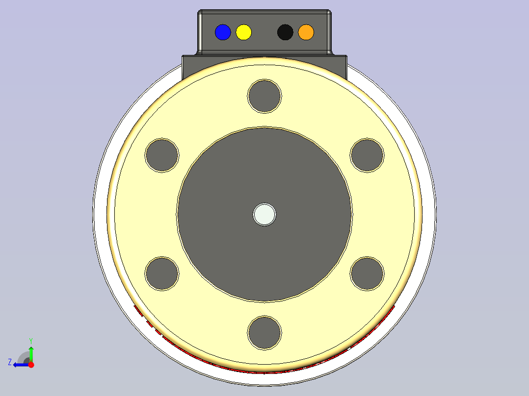 MOONS微型步进电机右视图