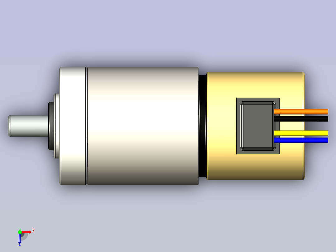 MOONS微型步进电机俯视图