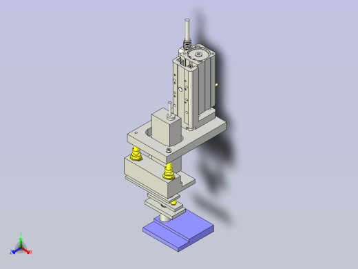一款工件高度测定3D图