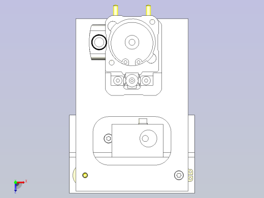一款工件高度测定3D图俯视缩略图