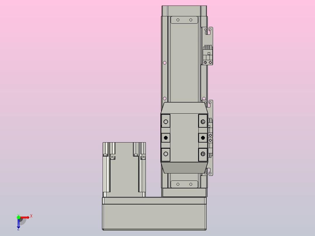 滚珠丝杠直线轴内置导轨TPA-GCR-65-1610C-L100-MR-M40-N3俯视图
