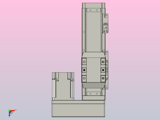 滚珠丝杠直线轴内置导轨TPA-GCR-65-1610C-L100-MR-M40-N3俯视缩略图