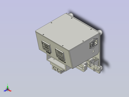 一款热压治具3D模型