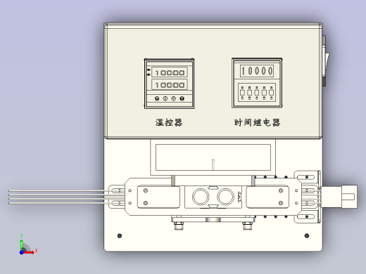 一款热压治具3D模型前视缩略图