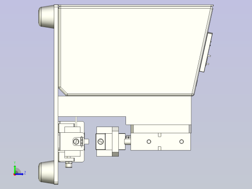 一款热压治具3D模型左视缩略图