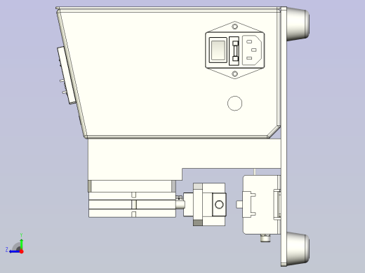 一款热压治具3D模型右视缩略图