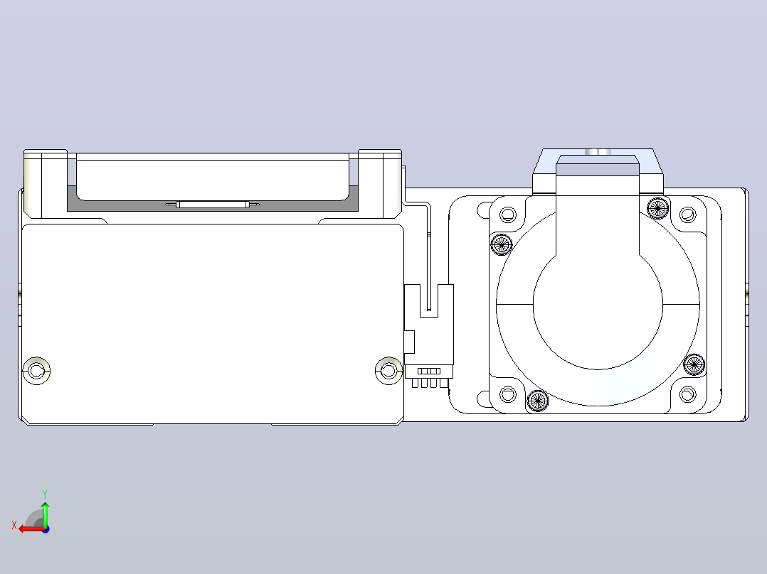 滚珠丝杠直线轴带导轨全封闭TPA-HCR-105D-1610C-L150-ML-C-P40-N3后视图