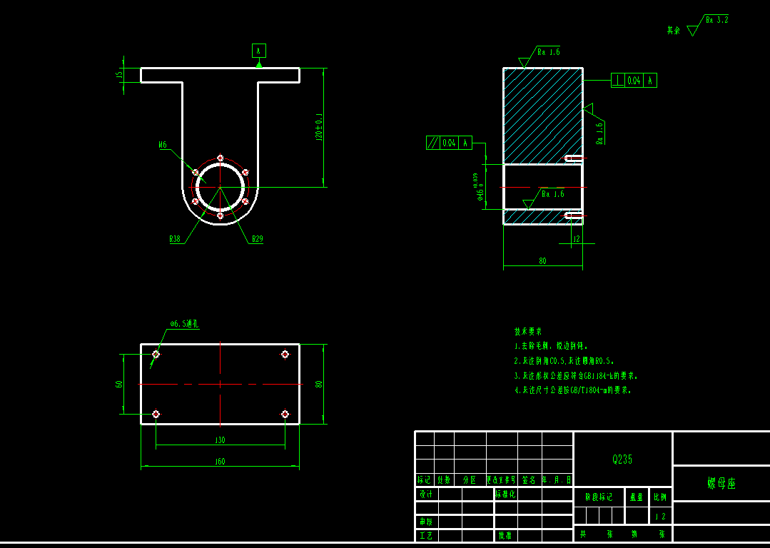 开式木工雕刻机CAD