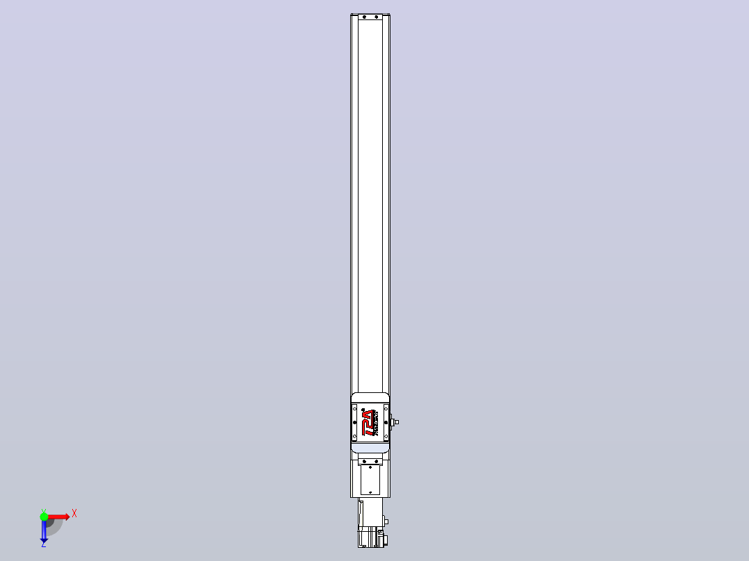 滚珠丝杠直线轴带导轨全封闭TPA-HCR-65S-1610C-L600-M-C-P10-N3俯视图