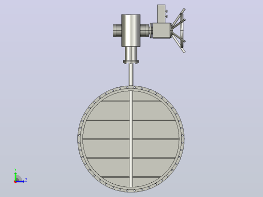 通风调节蝶阀[BG390B-DN1800(0.05-0.1Mpa)]左视缩略图