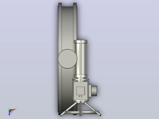 通风调节蝶阀[BG390B-DN1800(0.05-0.1Mpa)]俯视缩略图