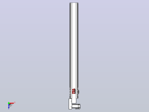 皮带直线轴半封闭可选导轨TPA-HNB-120D-110-L1100-ML-Y-P40-N3俯视缩略图