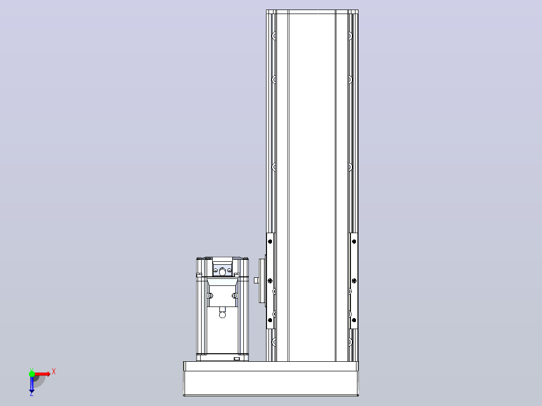 日规模组半封闭丝杆TPA-HNR-105D-1610C-L200-ML-C-P40-N3俯视图