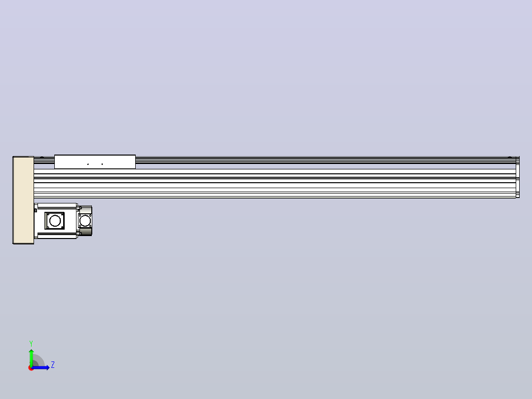 日规模组半封闭丝杆TPA-HNR-220D-3210C-L1000-MP-C-P1K-N3左视图