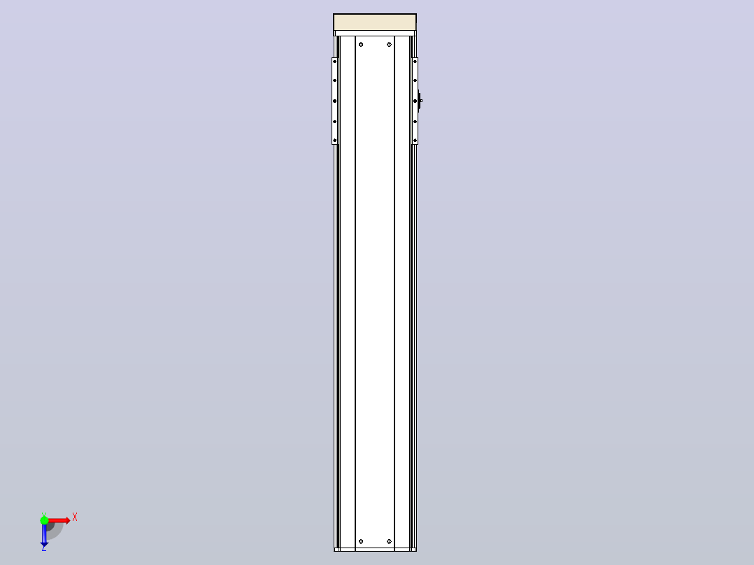 日规模组半封闭丝杆TPA-HNR-220D-3210C-L1000-MP-C-P1K-N3俯视图