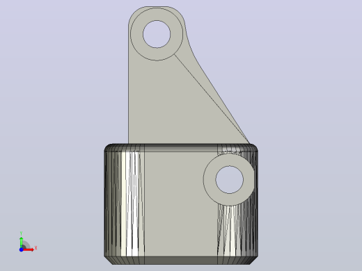 Ender-3 V2 12毫米电感探头支架前视缩略图