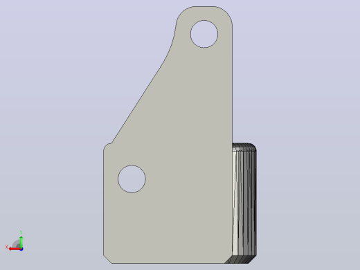 Ender-3 V2 12毫米电感探头支架后视缩略图