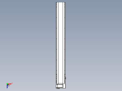 皮带直线轴半封闭可选导轨TPA-HNB-175D-140-L1250-RU-C-P75-N3俯视缩略图